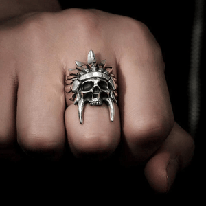 Tribal Chief Ring - Skull - To My Son - I Love You - Grlm16003