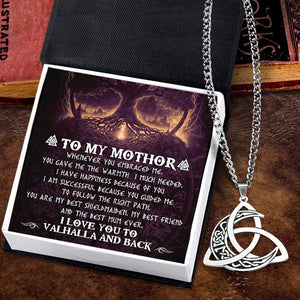 Triple Moon Goddess Necklace - Viking - To My Mothor - You Are My Best Shieldmaiden - Gnya19004