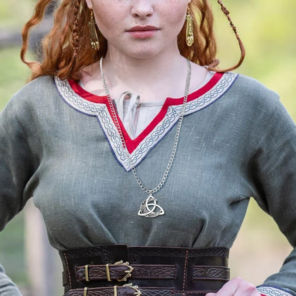 Triple Moon Goddess Necklace - Viking - To My Shieldmaiden Mum - I'm So Proud To Be Your Child - Gnya19006