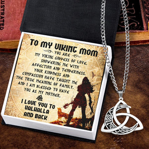 Triple Moon Goddess Necklace - Viking - To My Viking Mom - I Love You To Valhalla - Gnya19002