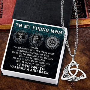 Triple Moon Goddess Necklace - Viking - To My Viking Mom - You Are My Hero And My Inspiration - Gnya19001