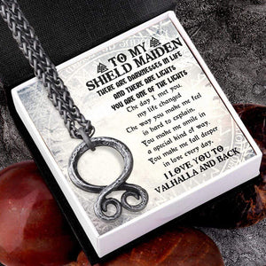Troll Cross Necklace - Viking - To My ShieldMaiden - You Are One Of The Lights - Gnfq13002