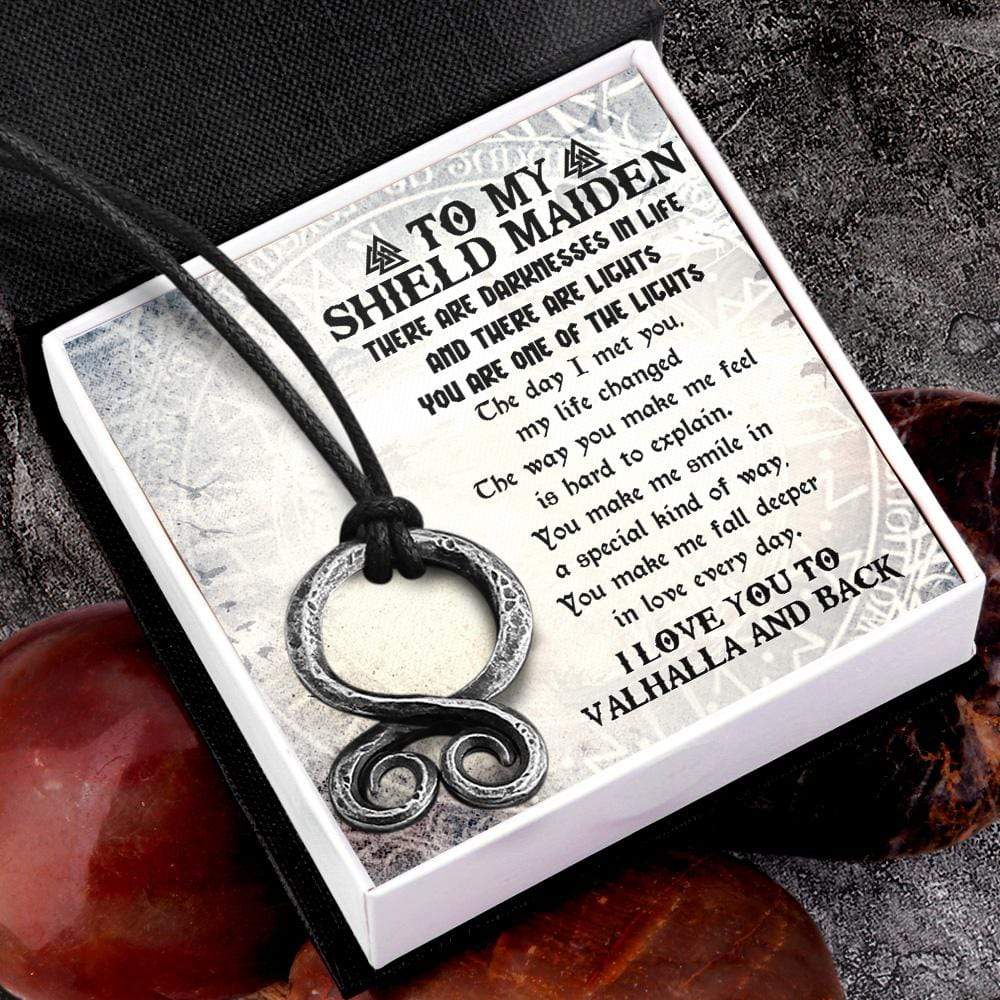 Troll Cross Necklace - Viking - To My ShieldMaiden - You Are One Of The Lights - Gnfq13002