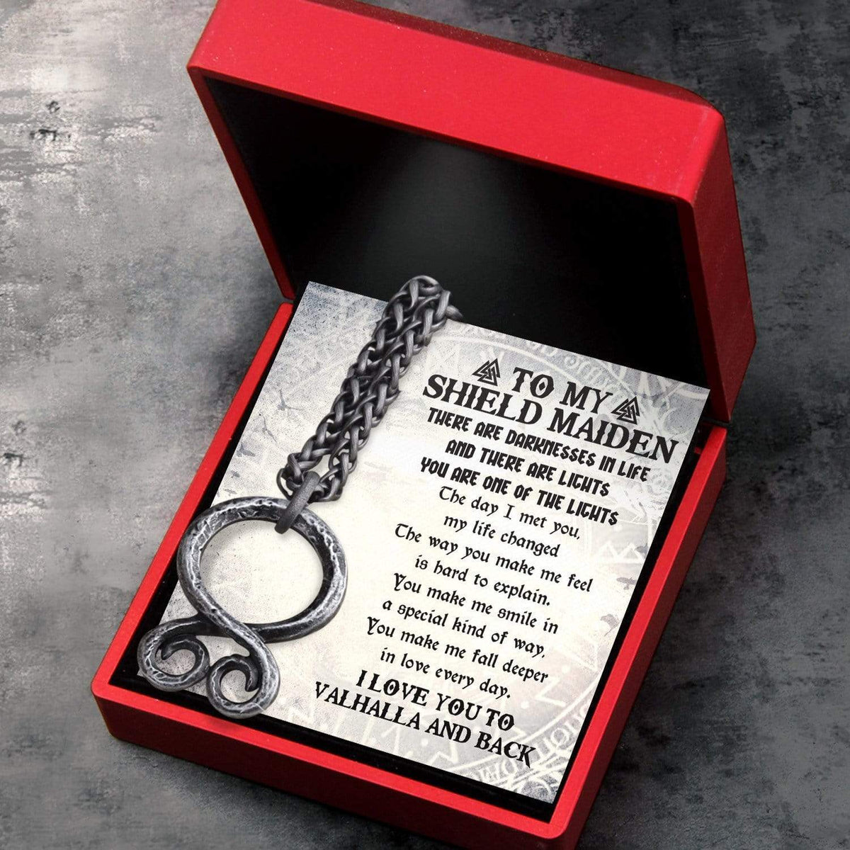 Troll Cross Necklace - Viking - To My ShieldMaiden - You Are One Of The Lights - Gnfq13002