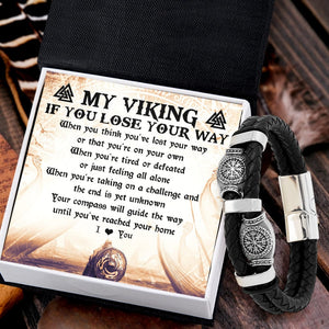 Vegvísir Bead Bracelet - Viking - To My Viking - I Love You - Gbbn26002
