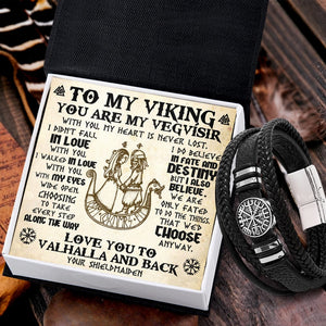 Vegvísir Bracelet - Viking - To My Viking - You Are My Vegvísir - Gbbo26001