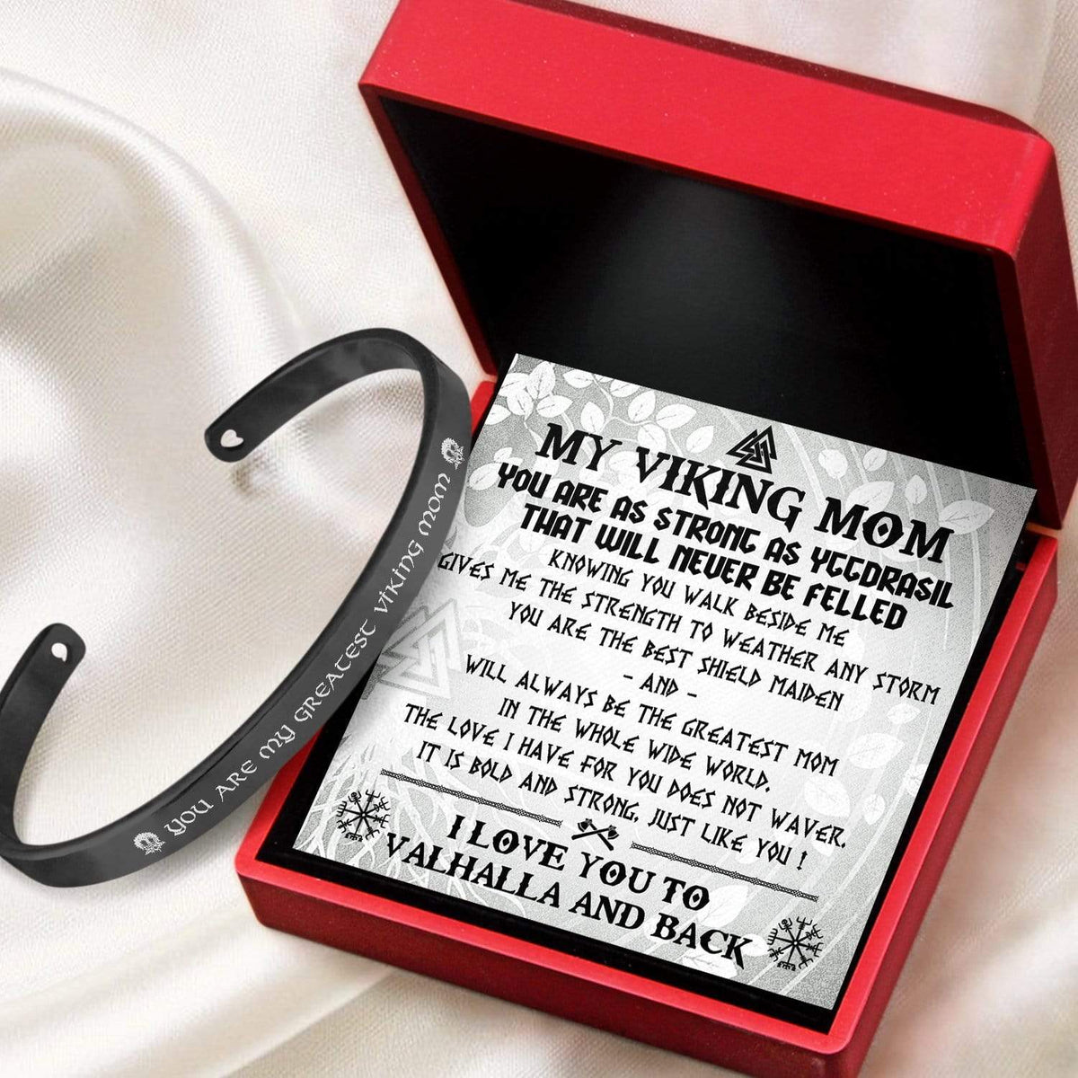 Viking Bracelet - Viking - My Viking Mom - I Love You To Valhalla & Back - Gbzf19003