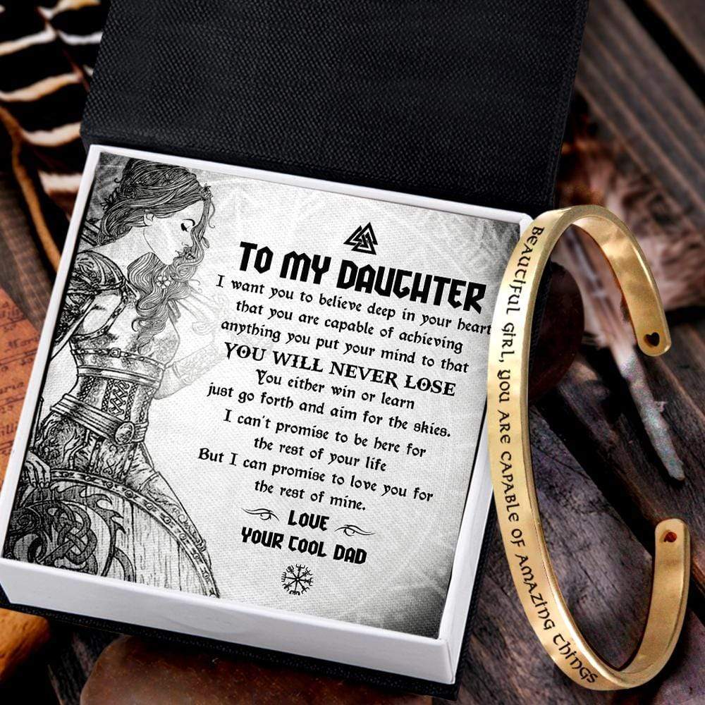 Viking Bracelet - Viking - To My Daughter - From Dad - You Will Never Lose - Gbzf17002