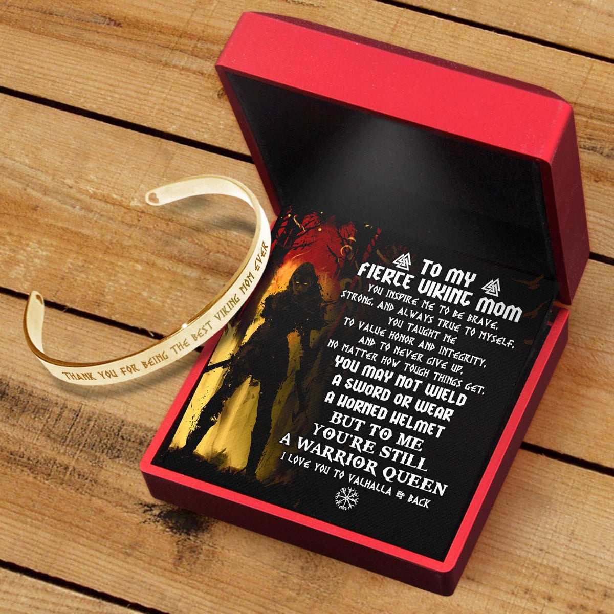 Viking Bracelet - Viking - To My Fierce Viking Mom - To Me You're Still A Warrior Queen - Gbzf19044