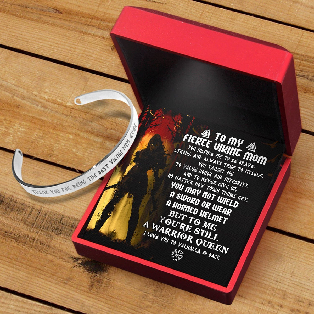 Viking Bracelet - Viking - To My Fierce Viking Mom - To Me You're Still A Warrior Queen - Gbzf19044