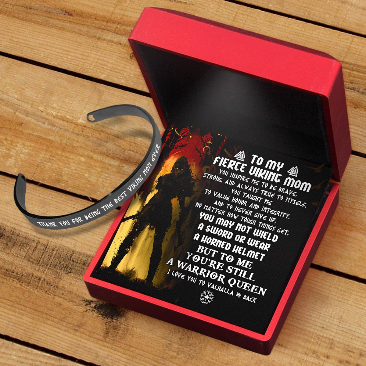 Viking Bracelet - Viking - To My Fierce Viking Mom - To Me You're Still A Warrior Queen - Gbzf19044
