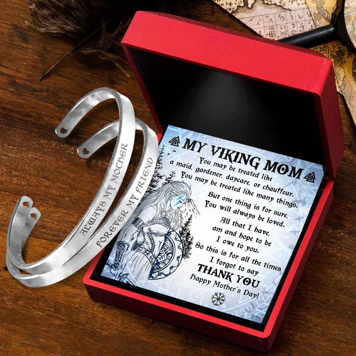 Viking Bracelets - Viking - To My Viking Mom - You Will Always Be Loved - Gbt19020