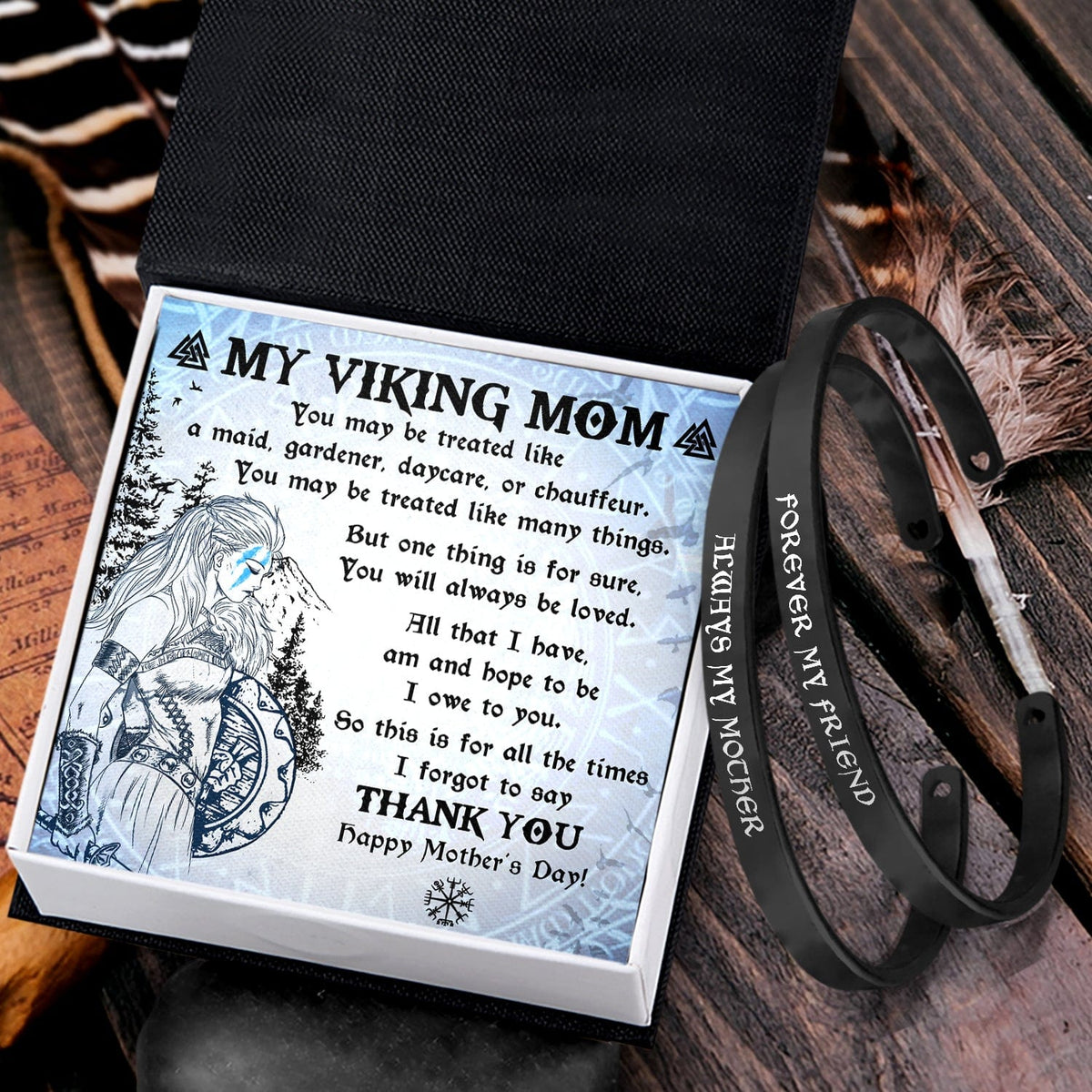 Viking Bracelets - Viking - To My Viking Mom - You Will Always Be Loved - Gbt19020