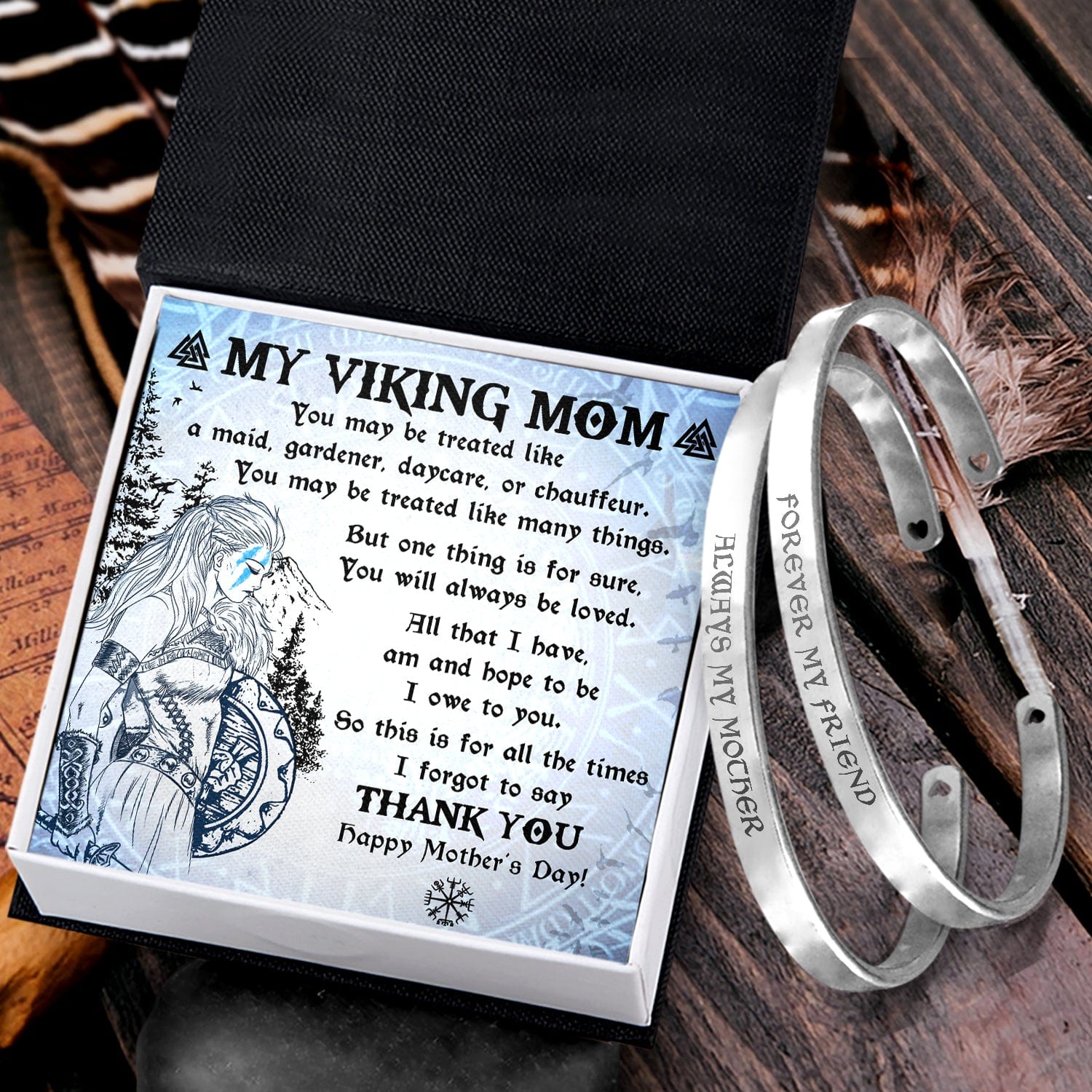 Viking Bracelets - Viking - To My Viking Mom - You Will Always Be Loved - Gbt19020