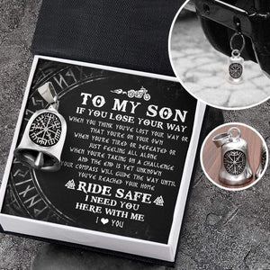 Viking Compass Bell - Viking - Biker - To My Son - I Need You Here With Me - Gnzv16002