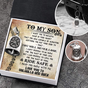 Viking Compass Bell - Viking - Biker - To My Son - You Will Never Lose - Gnzv16001