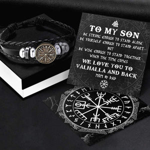 Viking Compass Bracelet - Viking - From Mom & Dad - To My Son - We Love You - Gbl16011