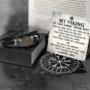 Viking Compass Bracelet - Viking - To Man - I Love You - Gbl26010