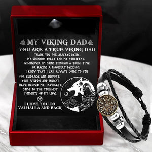 Viking Compass Bracelet - Viking - To My Dad - Thank You For Always Being My Sounding Board And My Confidant - Gbla18003