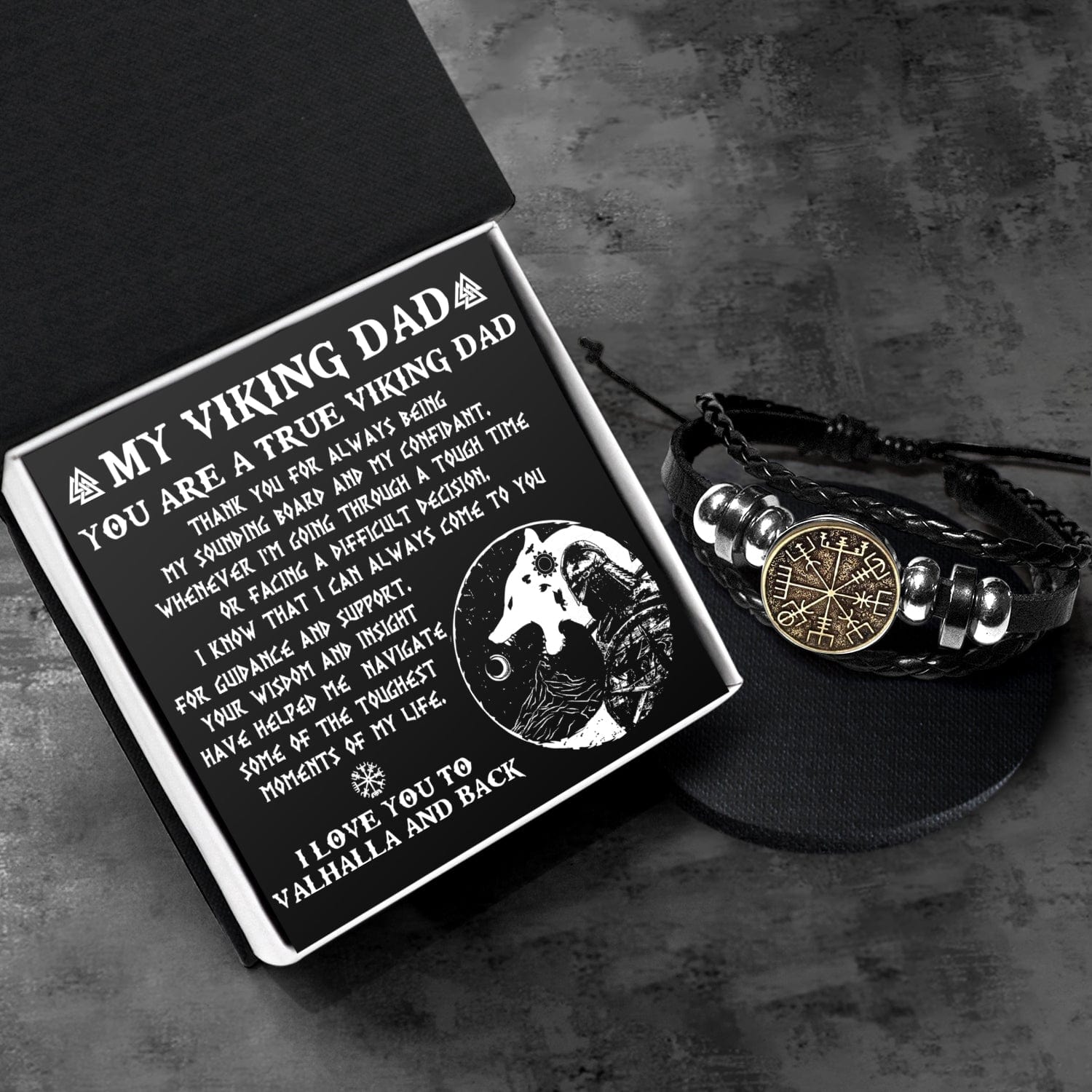Viking Compass Bracelet - Viking - To My Dad - Thank You For Always Being My Sounding Board And My Confidant - Gbla18003