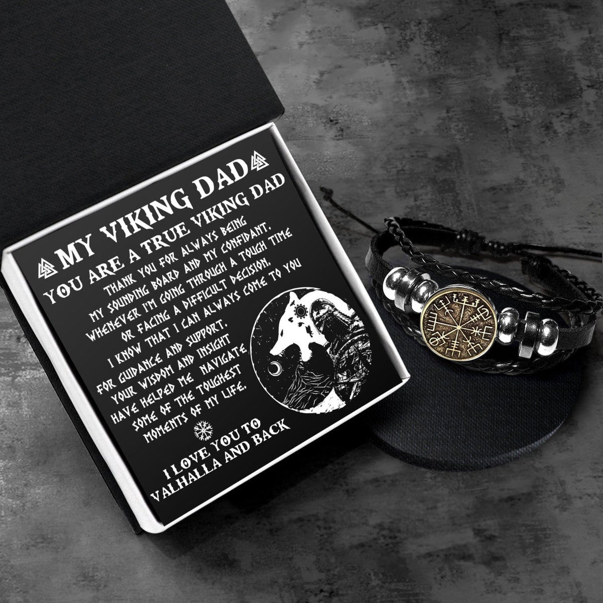 Viking Compass Bracelet - Viking - To My Dad - Thank You For Always Being My Sounding Board And My Confidant - Gbla18003