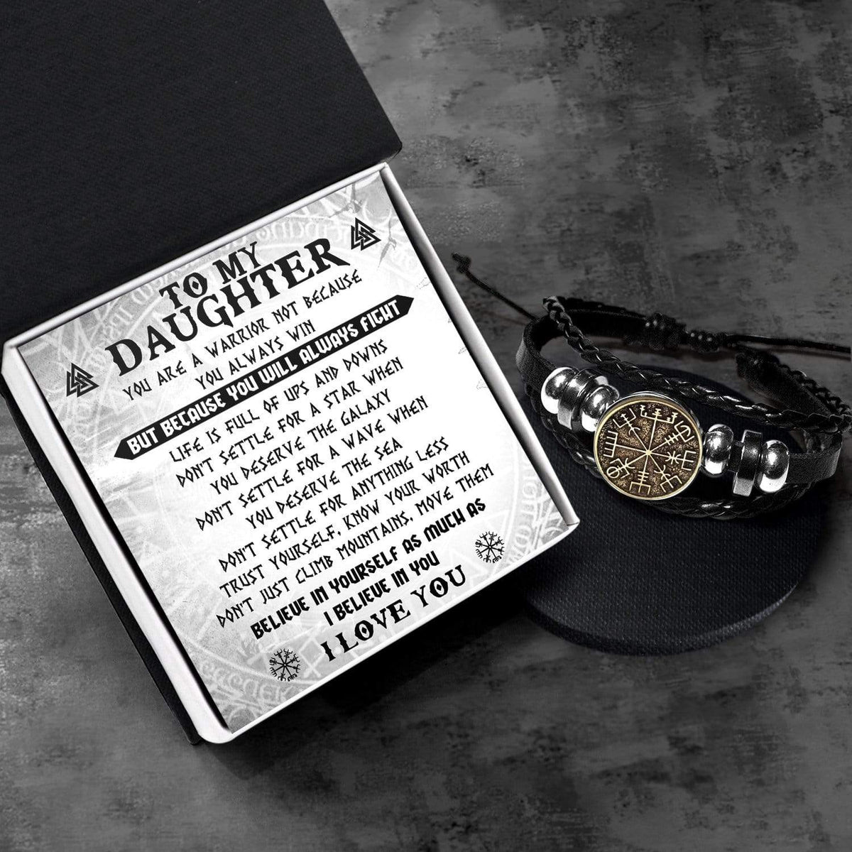 Viking Compass Bracelet - Viking - To My Daughter - Believe In Yourself - Gbl17001