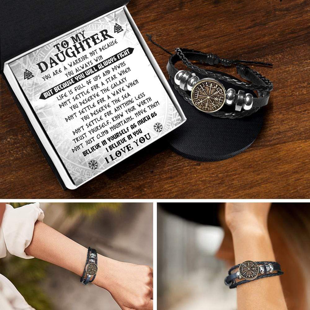 Viking Compass Bracelet - Viking - To My Daughter - Believe In Yourself - Gbl17001