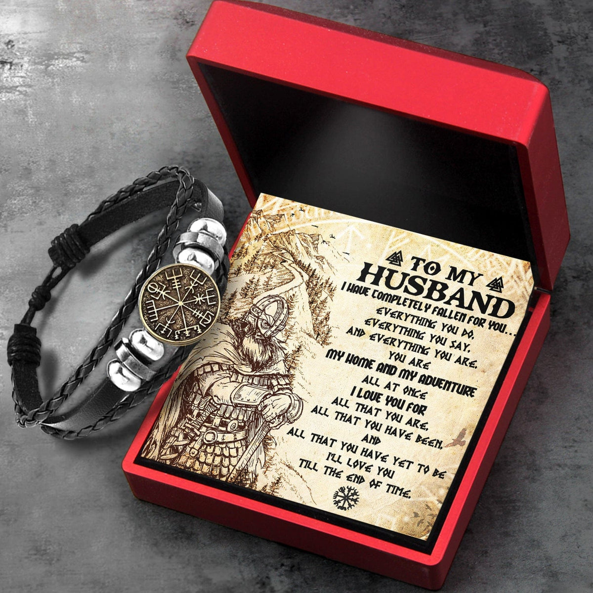 Viking Compass Bracelet - Viking - To My Husband - I Love You For All That You Are - Gbla14003