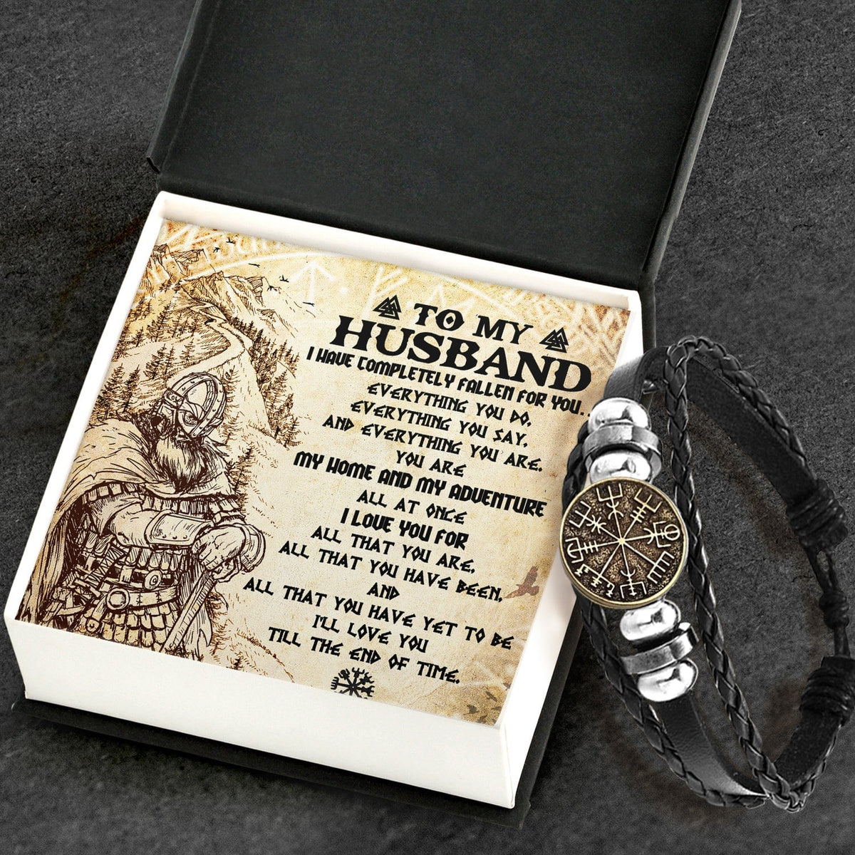 Viking Compass Bracelet - Viking - To My Husband - I Love You For All That You Are - Gbla14003