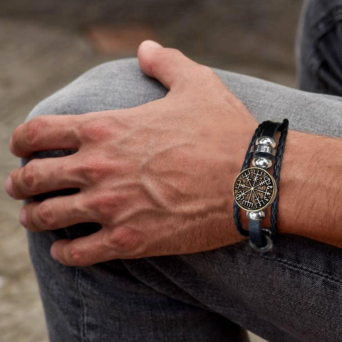 Viking Compass Bracelet - Viking - To My Husband - I Love You To Valhalla & Back - Gbla14002