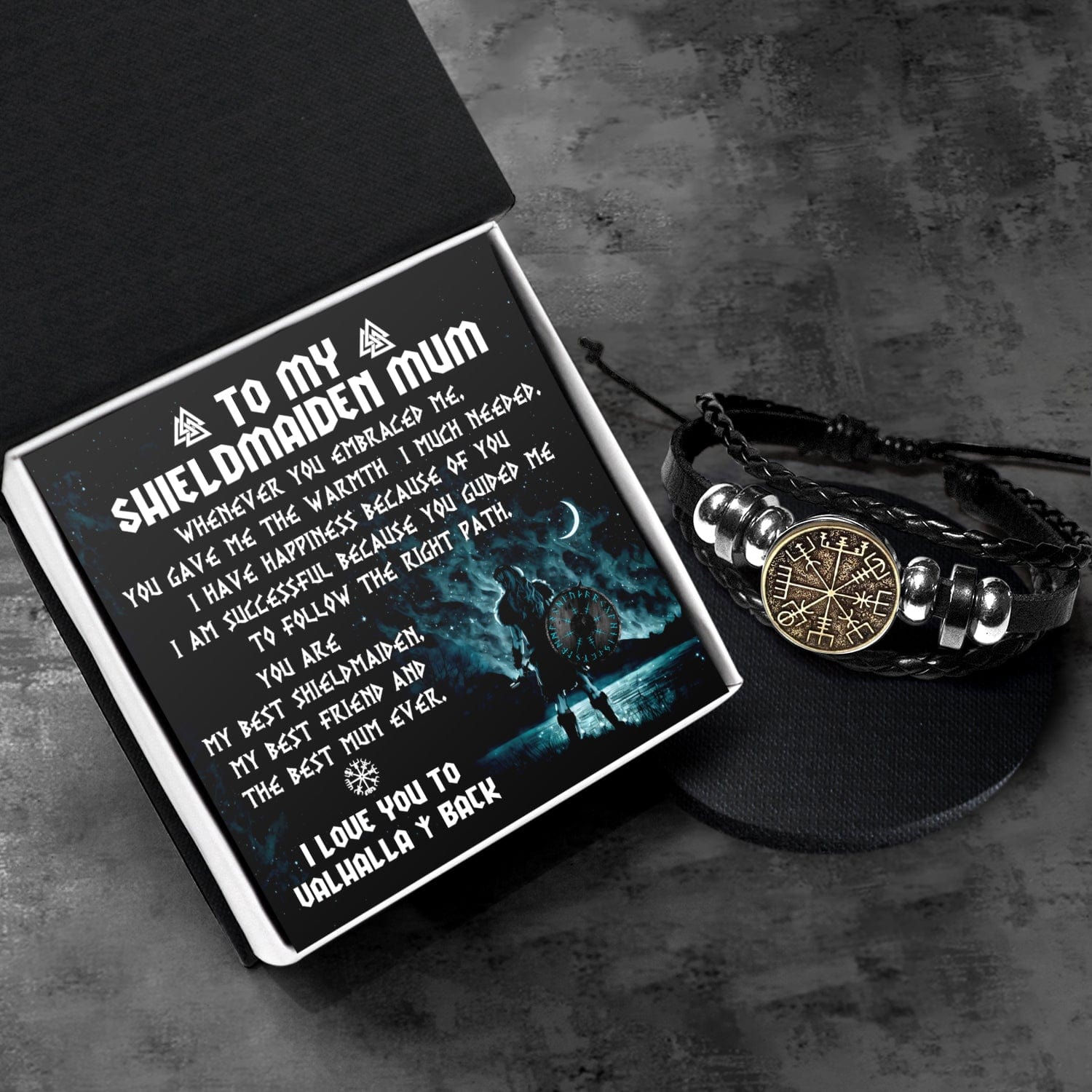 Viking Compass Bracelet - Viking - To My Shieldmaiden Mum - You Are My Best Shieldmaiden - Gbla19004