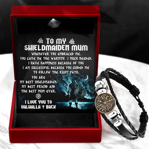 Viking Compass Bracelet - Viking - To My Shieldmaiden Mum - You Are My Best Shieldmaiden - Gbla19004