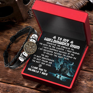 Viking Compass Bracelet - Viking - To My Shieldmaiden Mum - You Are My Best Shieldmaiden - Gbla19004
