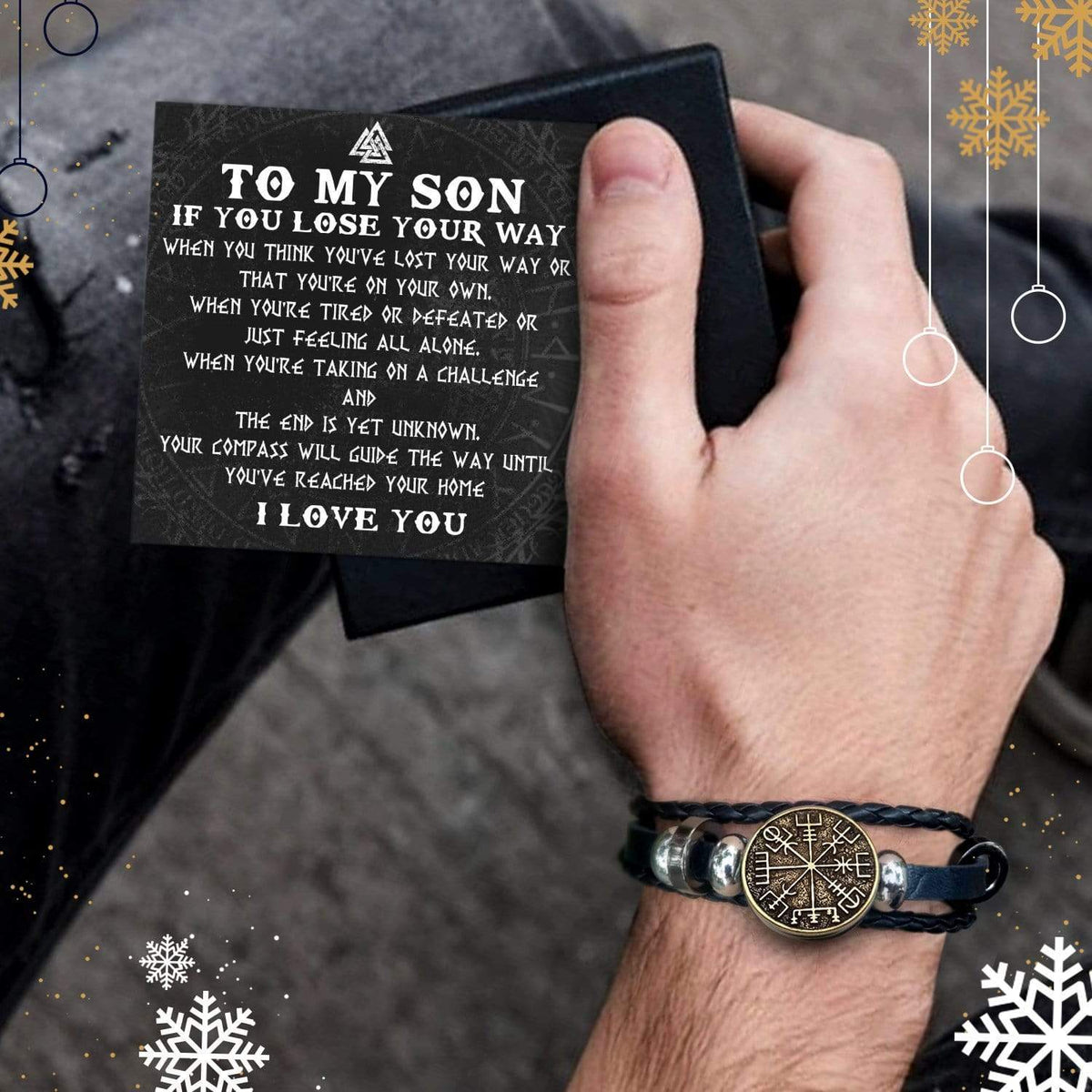 Viking Compass Bracelet - Viking - To My Son - If You Lose Your Way - Gbl16011
