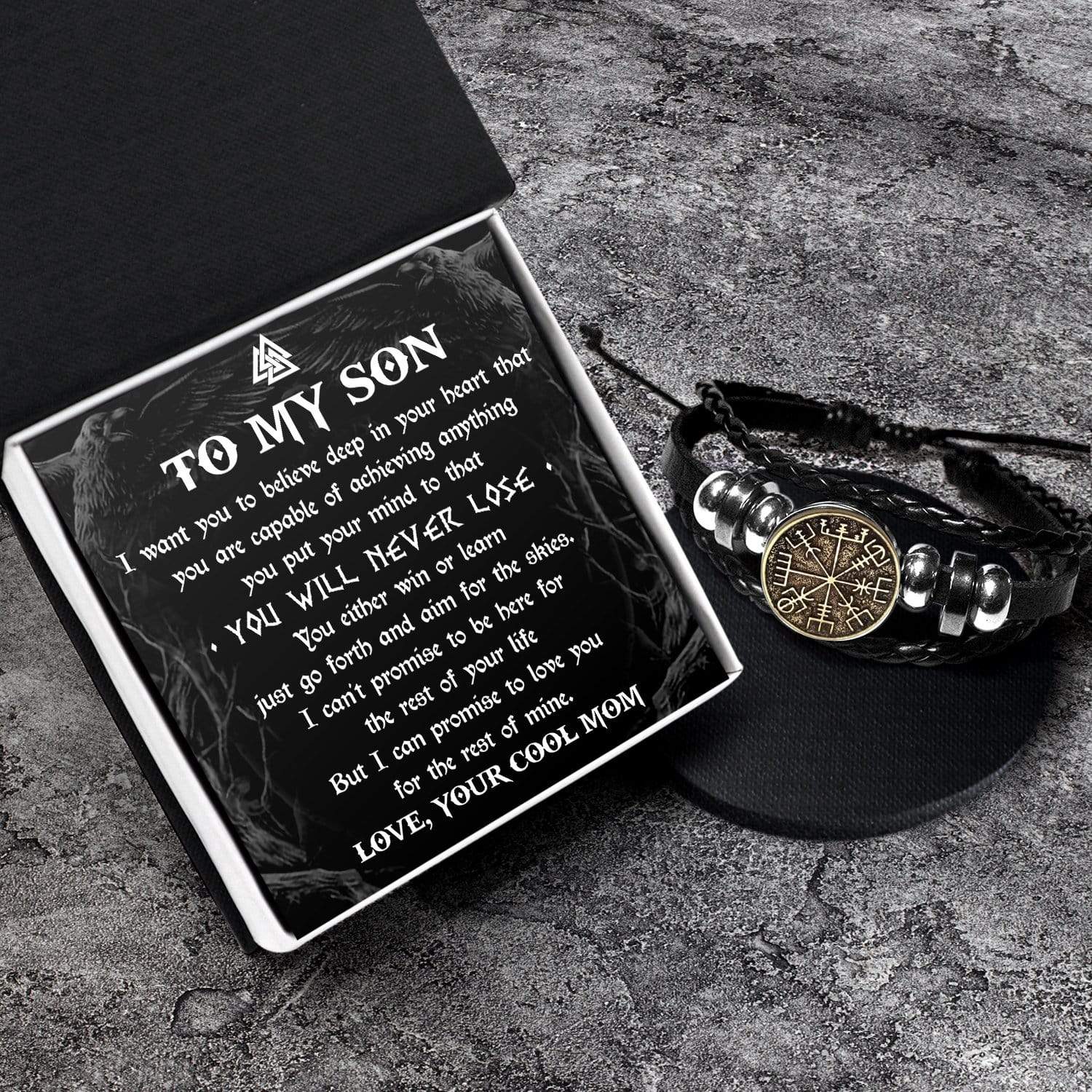 Viking Compass Bracelet - Viking - To My Son - You Will Never Lose - Gbla16004