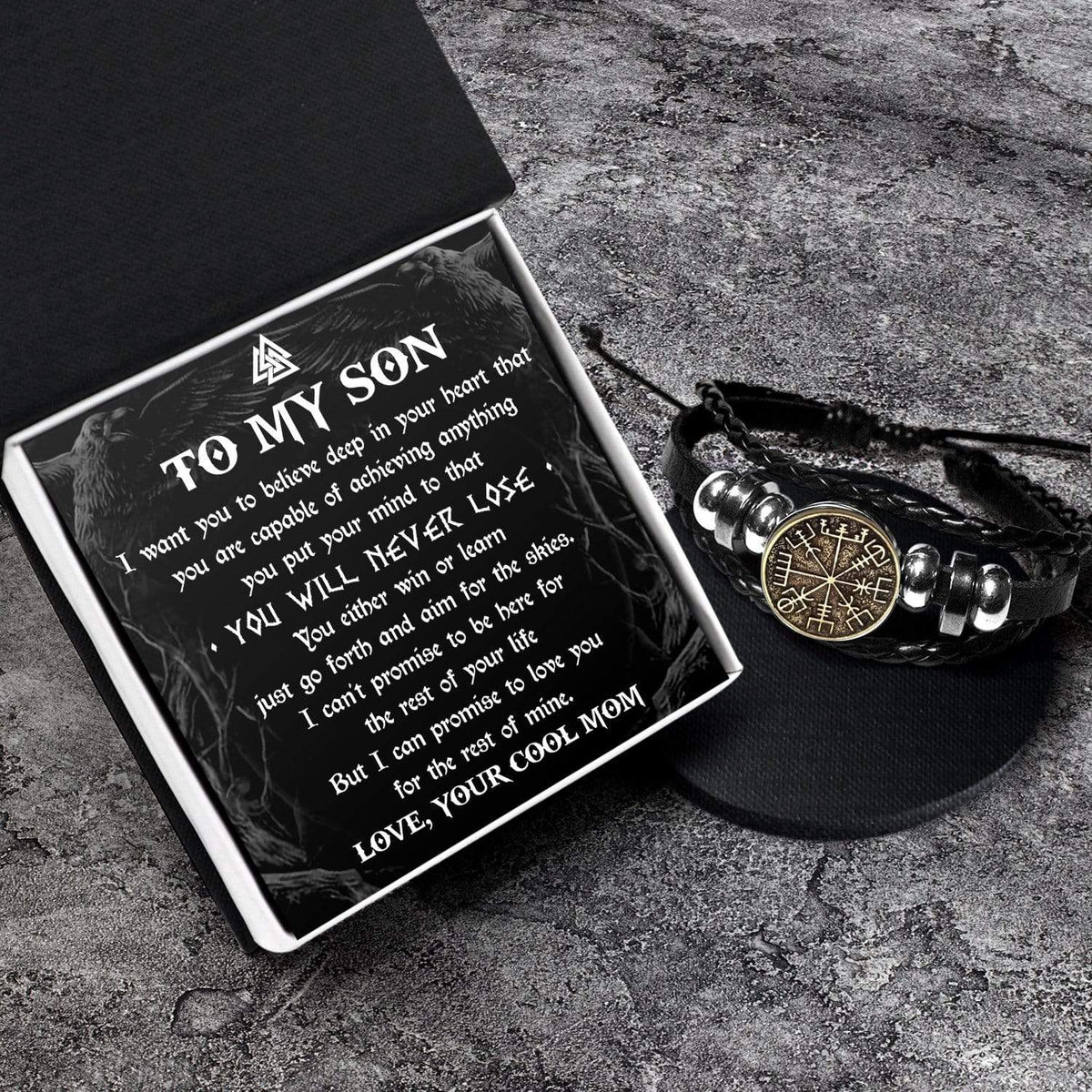 Viking Compass Bracelet - Viking - To My Son - You Will Never Lose - Gbla16004