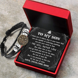 Viking Compass Bracelet - Viking - To My Son - You Will Never Lose - Gbla16004