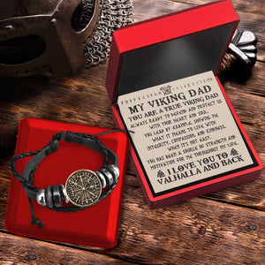Viking Compass Bracelet - Viking - To My Viking Dad - You Are A True Viking Dad - Gbla18005