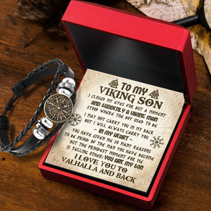 Viking Compass Bracelet - Viking - To My Viking Son - I Will Always Carry You In My Heart - Gbla16005