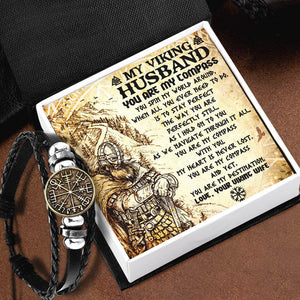 Viking Compass Necklace - Viking - To My Husband - You Are My Destination - Gndd14001