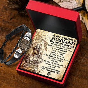 Viking Compass Necklace - Viking - To My Husband - You Are My Destination - Gndd14001