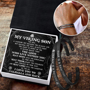 Viking Couple Bracelets - Viking - My Viking Son - I Love You To Valhalla And Back - Gbt16002