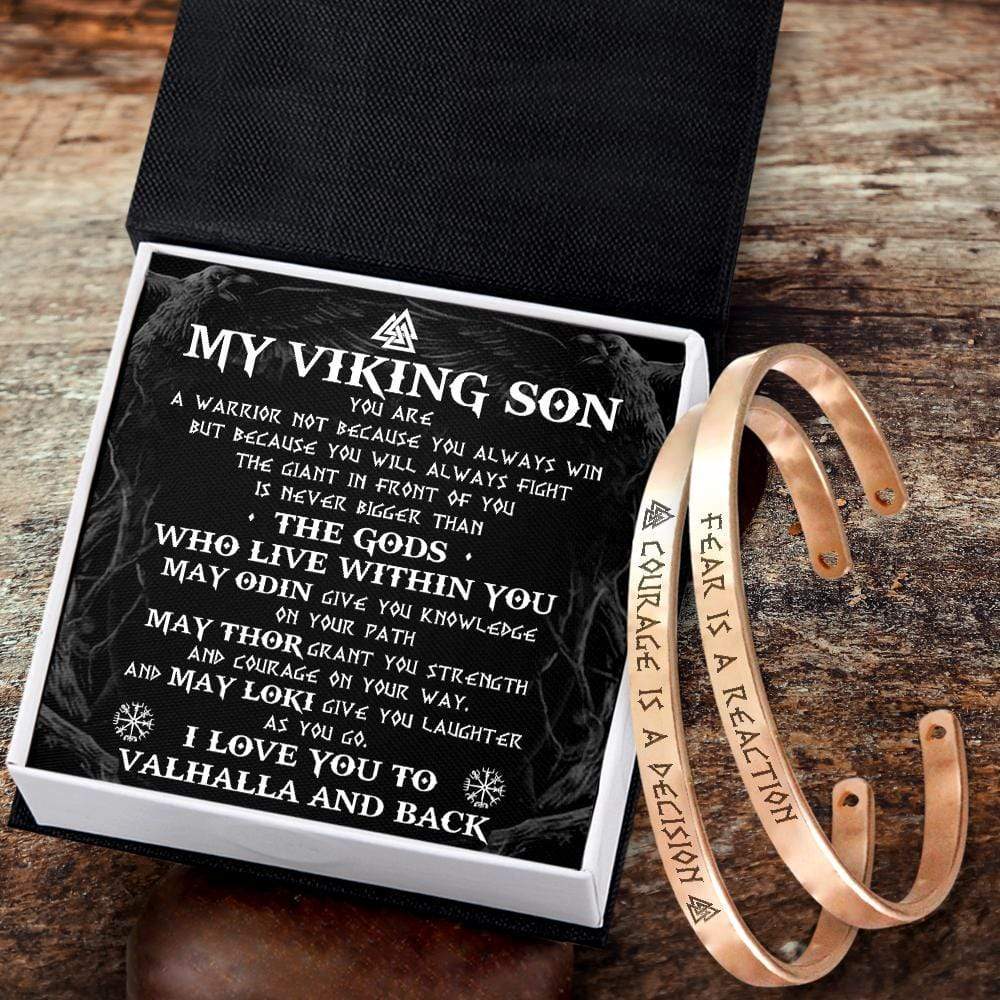Viking Couple Bracelets - Viking - My Viking Son - I Love You To Valhalla And Back - Gbt16002