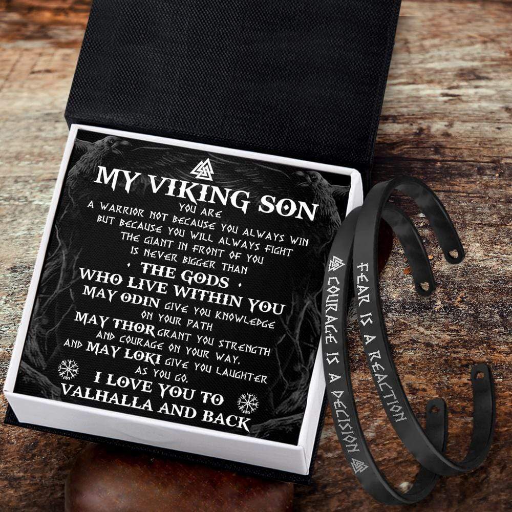 Viking Couple Bracelets - Viking - My Viking Son - I Love You To Valhalla And Back - Gbt16002