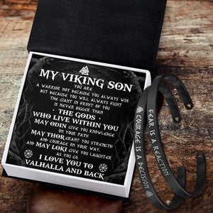 Viking Couple Bracelets - Viking - My Viking Son - I Love You To Valhalla And Back - Gbt16002