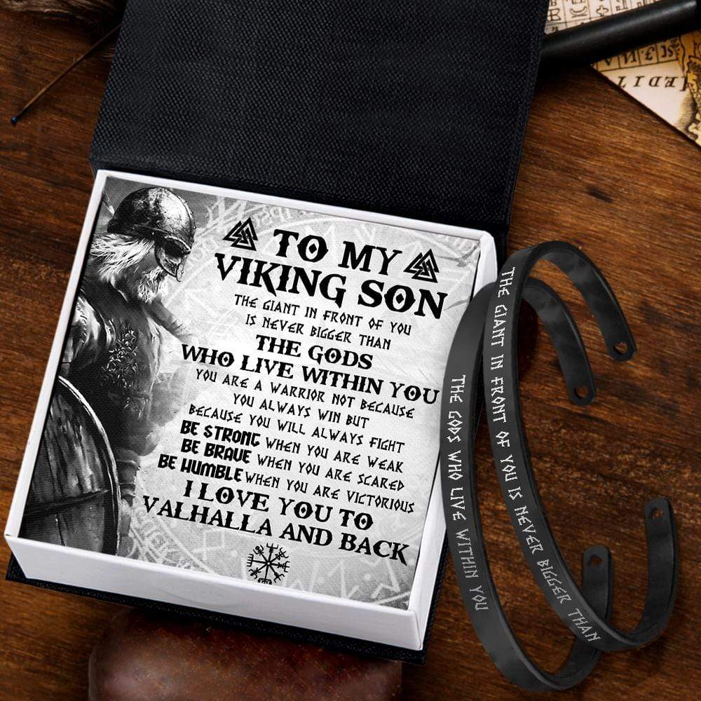 Viking Couple Bracelets - Viking - To My Viking Son - I Love You To Vahalla And Back - Gbt16001