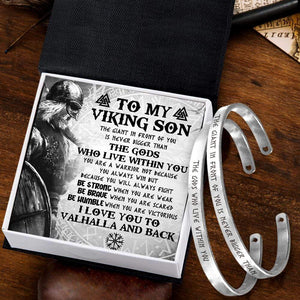 Viking Couple Bracelets - Viking - To My Viking Son - I Love You To Vahalla And Back - Gbt16001