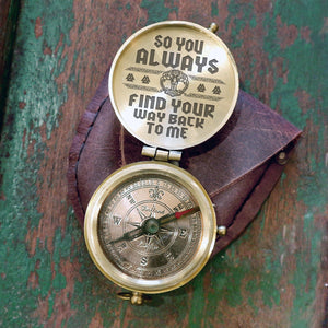 Viking Engraved Compass - My Man - So You Always Find Your Way Back To Me - Gpb26040