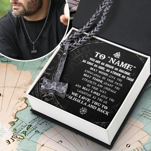 Viking Hammer Necklace - Viking - To My Son - We Love You To Vahalla And Back - Gnfr16002