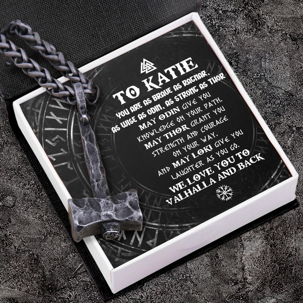 Viking Hammer Necklace - Viking - To My Son - We Love You To Vahalla And Back - Gnfr16002